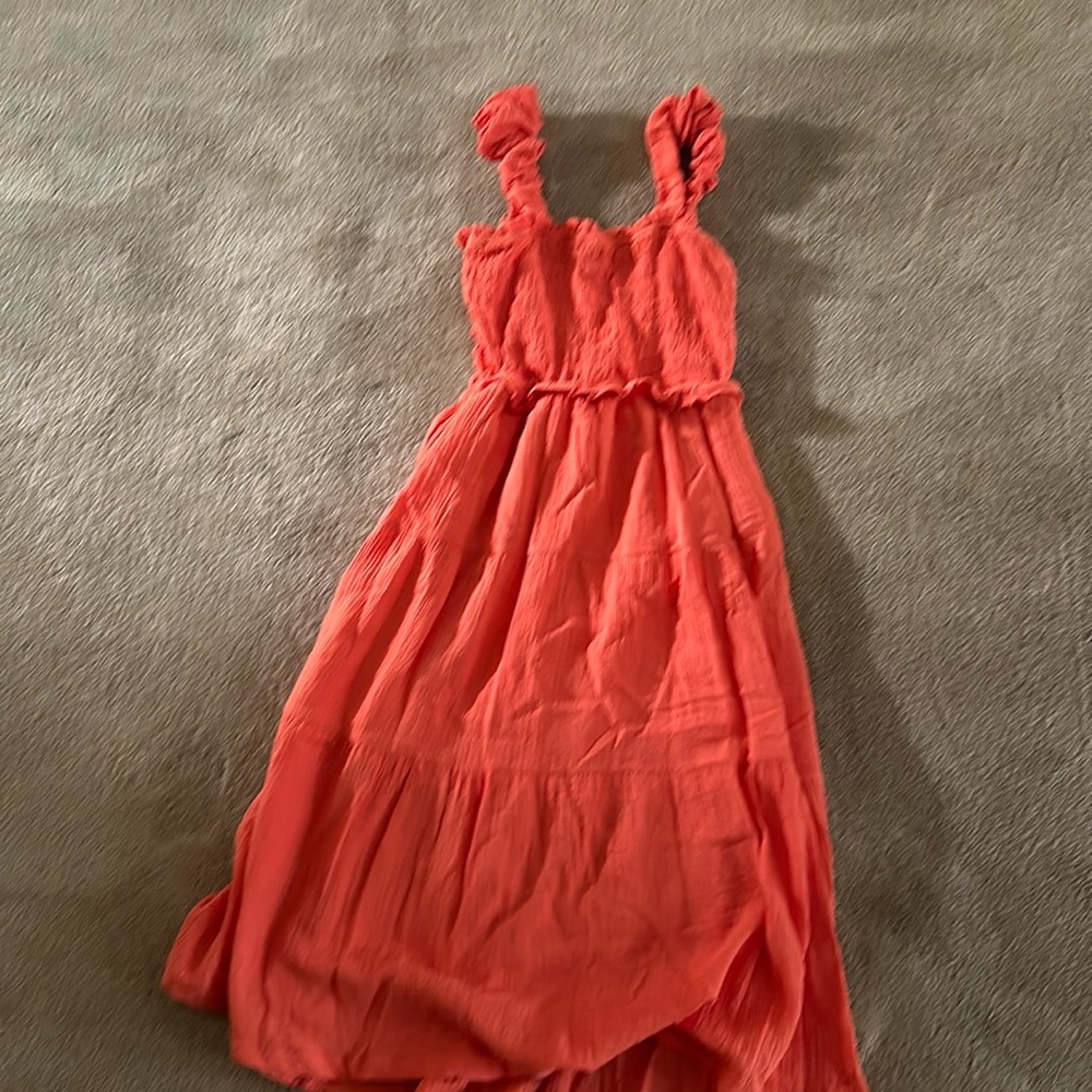Fun summery orange sundress size medium from fab’rik.  New with tags
